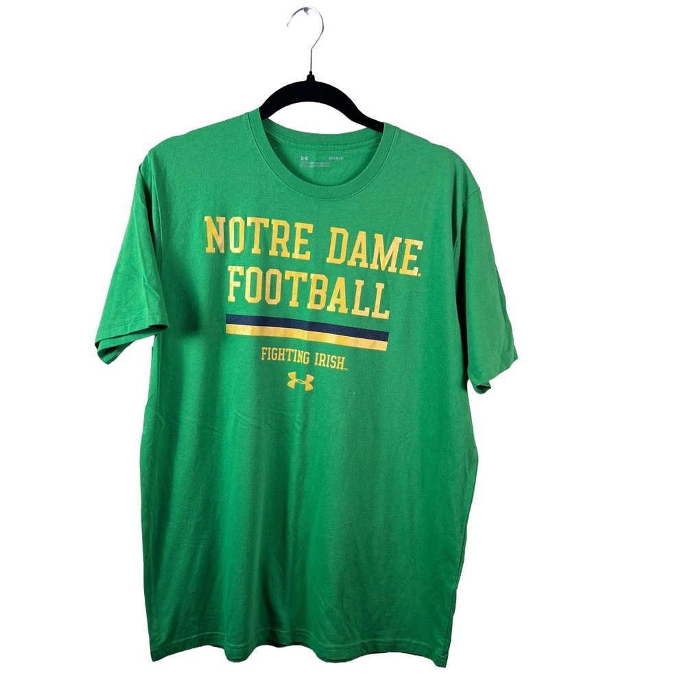 Under Armour Notre Dame Football Shirt 2010s Men's L Athleisure